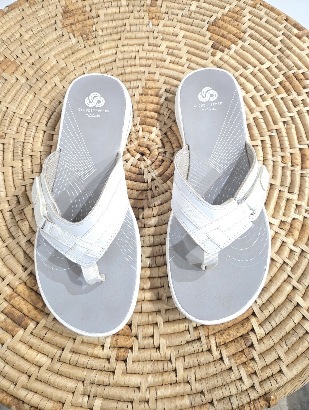 Clarks Breeze Sea White Sandals